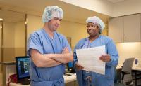 Doctors discussing a case.